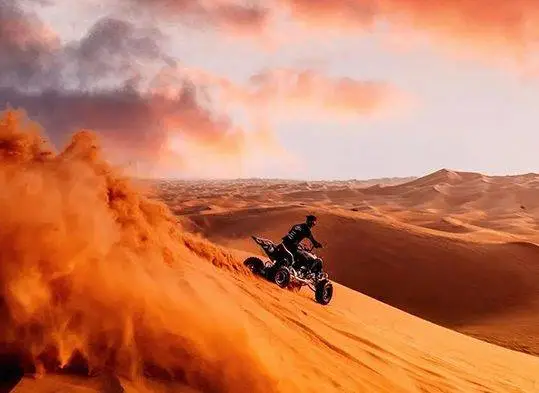 Evening Desert Safari Quad Bike With BBQ Dinner